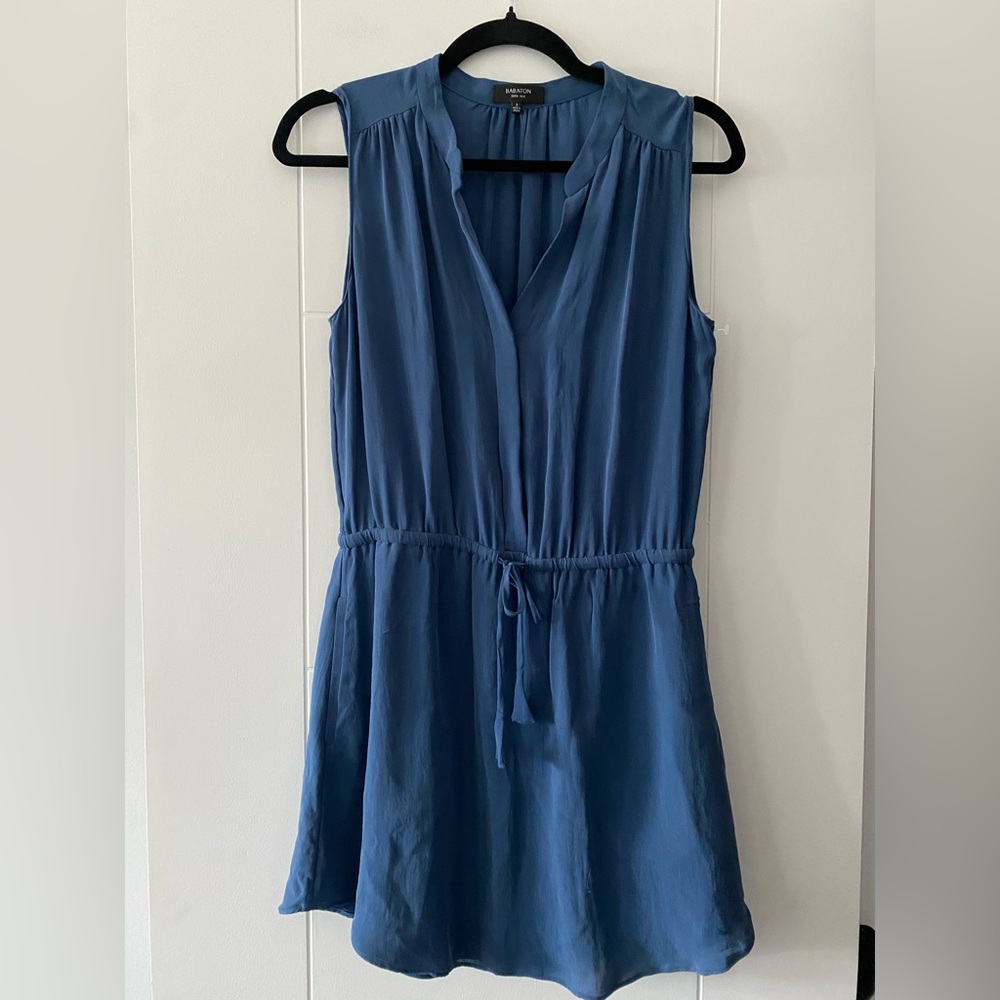 Aritzia Babaton- Benedict 100% Silk Sleeveless Dress
Navy Blue - Picture 2 of 8